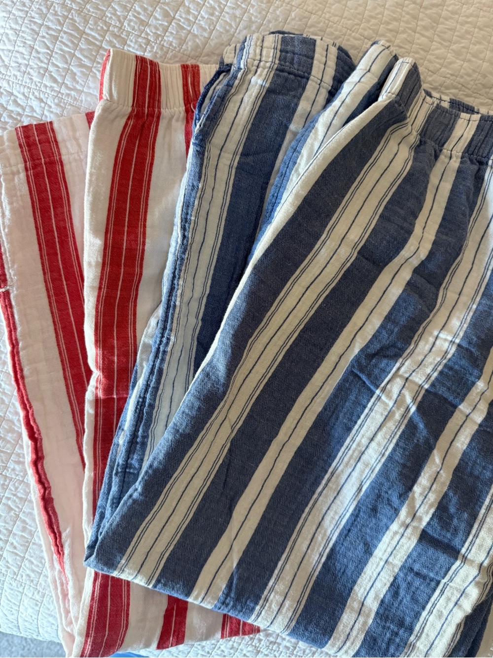 Wide Leg Muslin High Rise Pants LARGE | BUNDLE